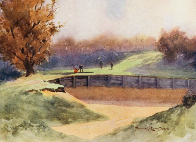 Golfplätze: Northwood, "Tod oder Ruhm", das achte Loch von Harry (1878 1950) Rountree