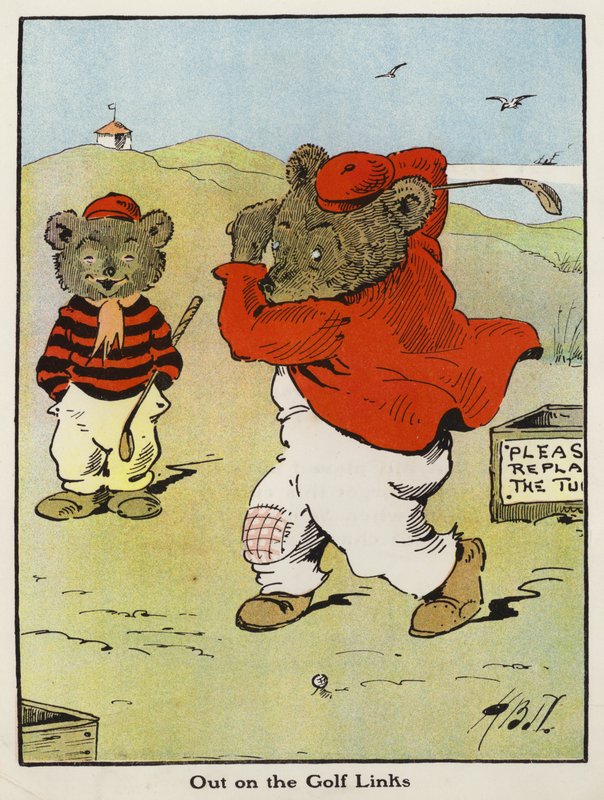 Draußen auf dem Golfplatz von Harry B Neilson