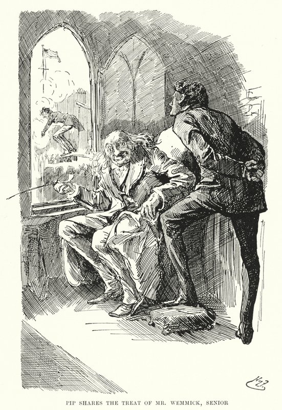 Illustration für Große Erwartungen von Charles Dickens von Harry Furniss