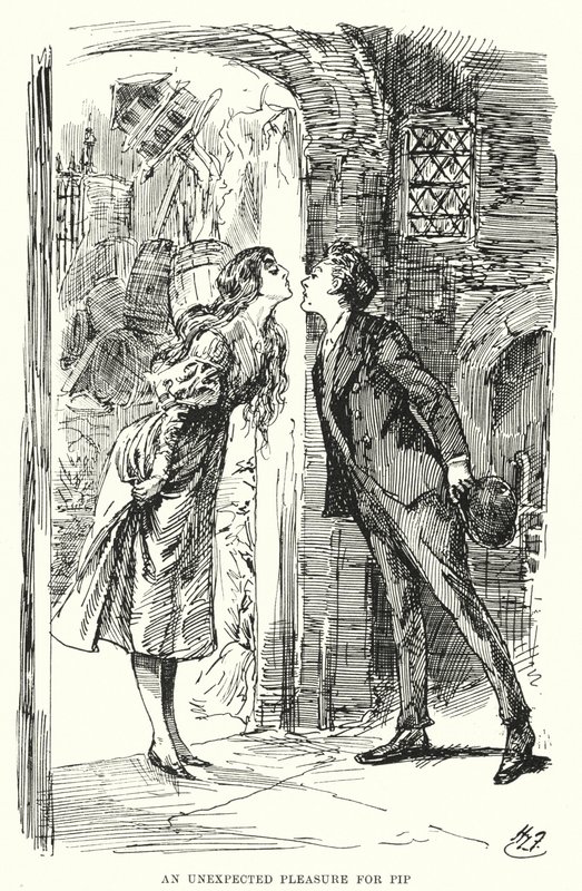 Illustration für Große Erwartungen von Charles Dickens von Harry Furniss