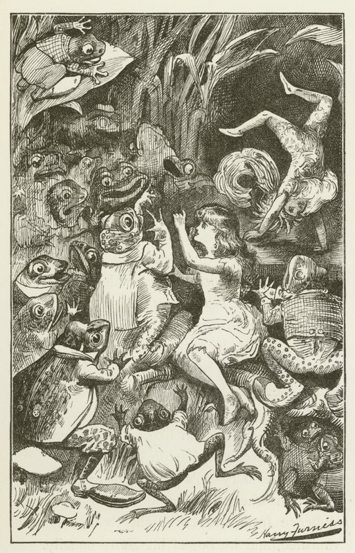 Illustration für Sylvie und Bruno von Lewis Carroll von Harry Furniss