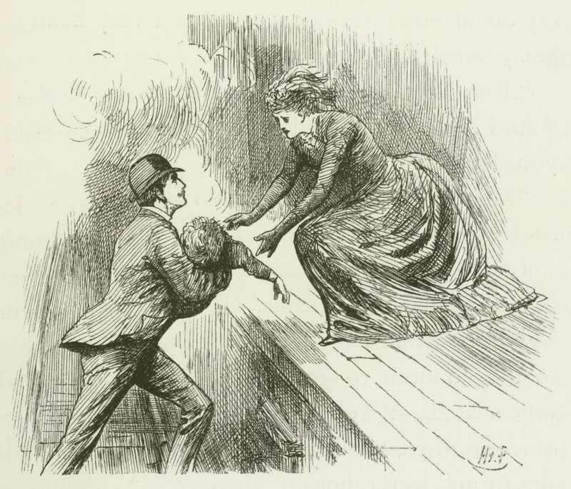 Illustration für Sylvie und Bruno von Lewis Carroll von Harry Furniss