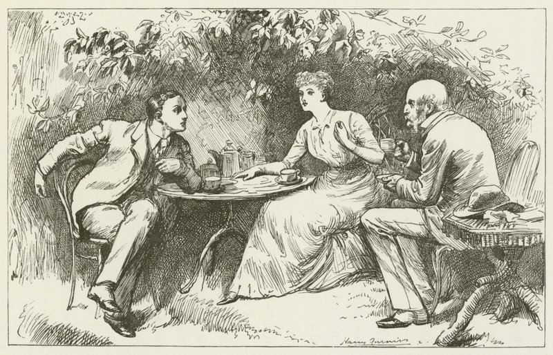 Illustration für Sylvie und Bruno von Lewis Carroll von Harry Furniss