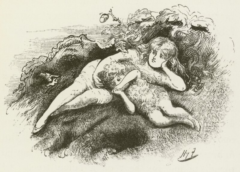 Illustration für Sylvie und Bruno von Lewis Carroll von Harry Furniss