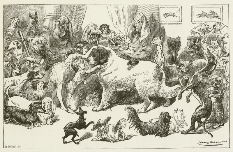 Illustration für Sylvie und Bruno von Lewis Carroll von Harry Furniss