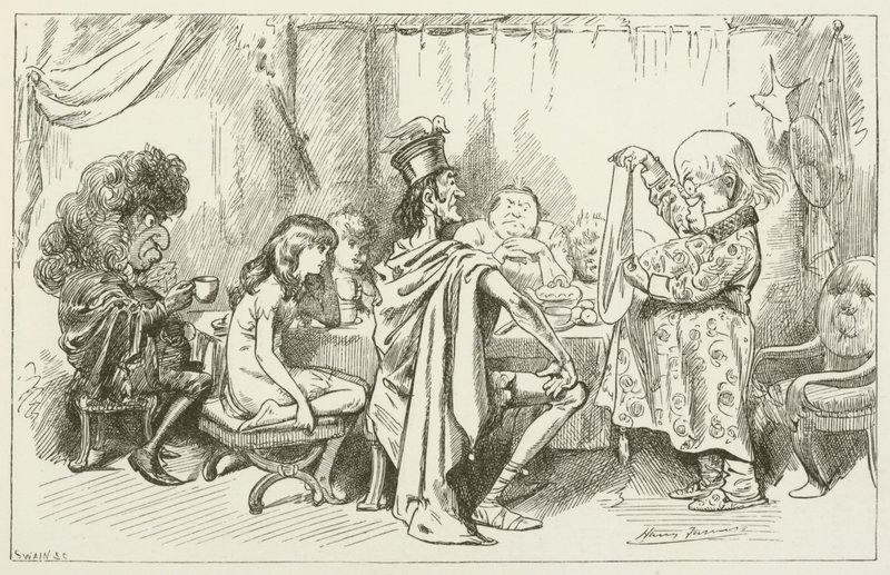 Illustration für Sylvie und Bruno von Lewis Carroll von Harry Furniss