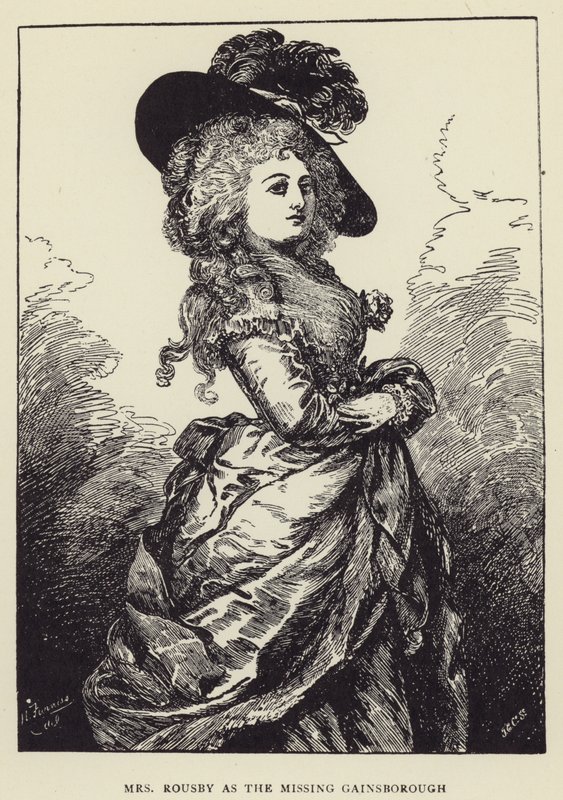 Mrs Rousby als der fehlende Gainsborough von Harry Furniss