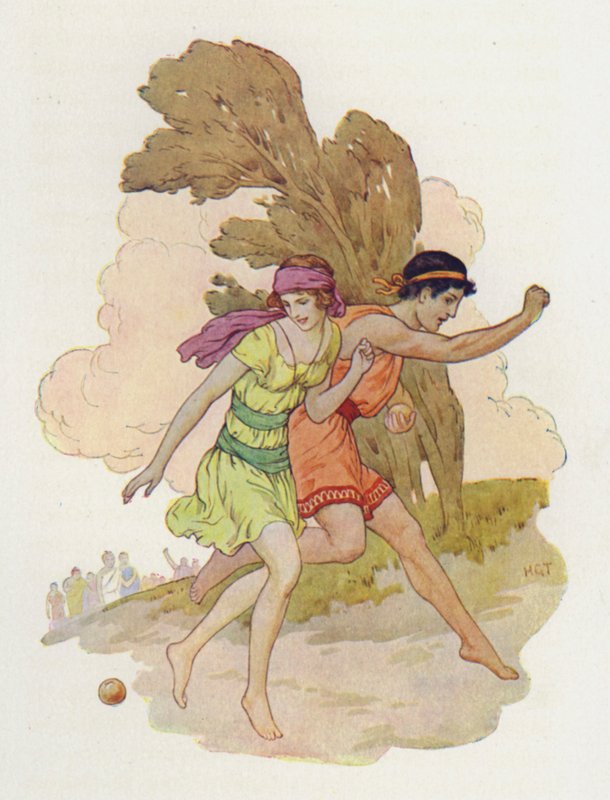 Atalanta sah es fallen von Harry George Theaker