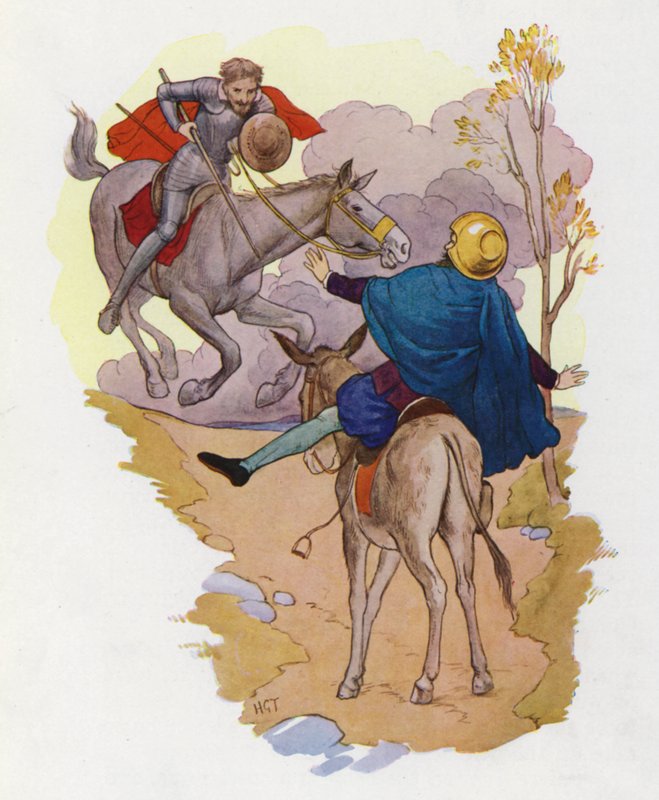 Illustration für Don Quijote von Harry George Theaker