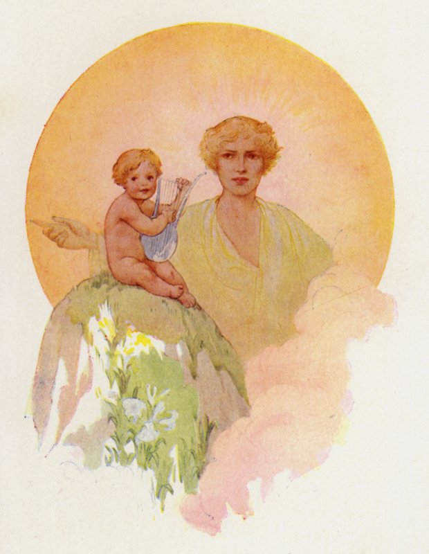 Das wunderbare Baby schlug die silbernen Saiten von Harry George Theaker