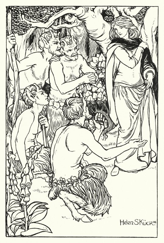 Una wird von den Satyrn gerettet von Helen S. Kuck