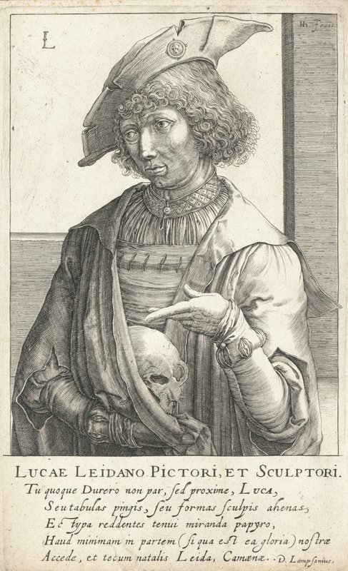 Lucas van Leyden, niederländischer Graveur und Maler von Hendrik I Hondius