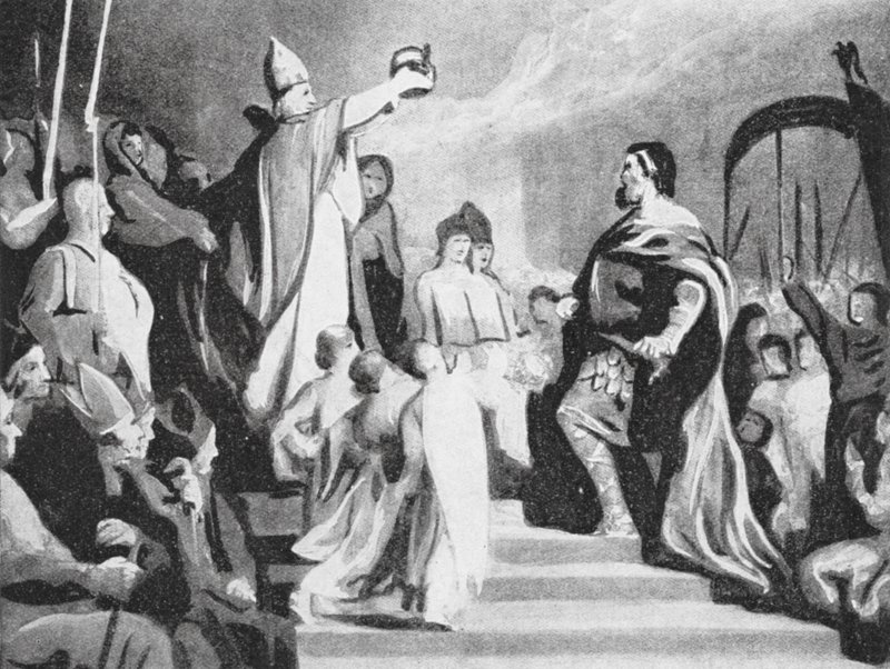 Die Krönung Karls des Großen von Henri Leopold (after) Levy