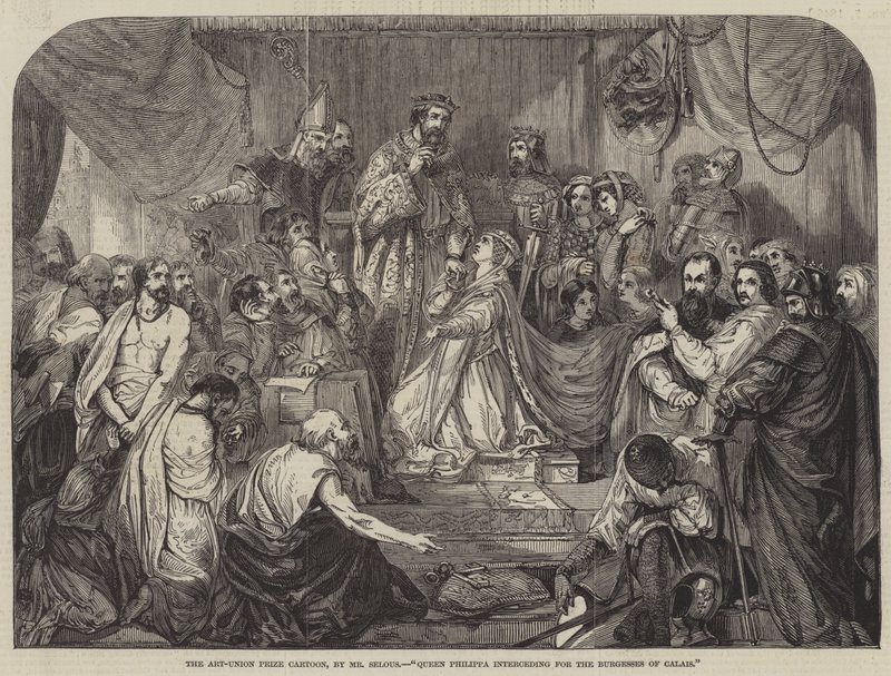 Königin Philippa bittet für die Bürger von Calais von Henry Courtney Selous