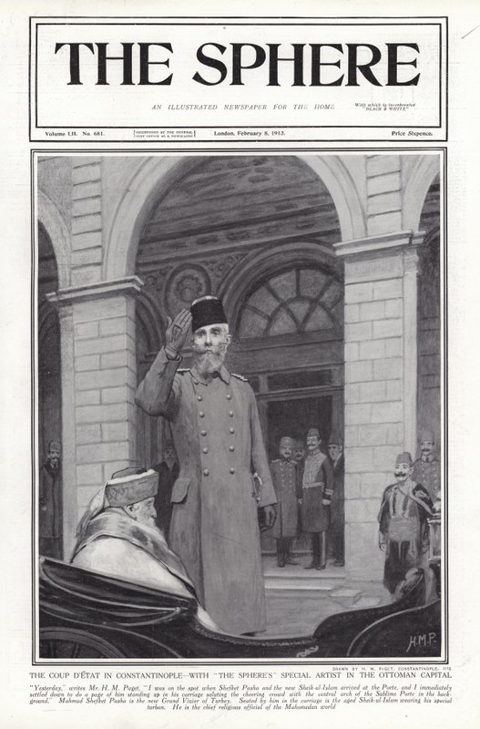 Staatsstreich in Konstantinopel, Türkei, 1913 von Henry Marriott Paget