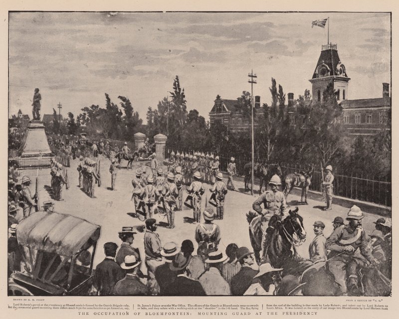 Die Besetzung von Bloemfontein, Wachposten am Präsidium von Henry Marriott Paget