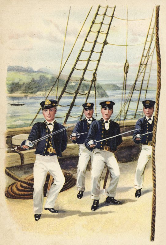 Der zukünftige König Georg V. als Seekadett, 1877 von Henry Payne