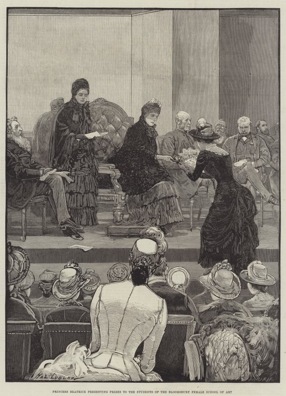Prinzessin Beatrice überreicht Preise an die Schülerinnen der Bloomsbury Female School of Art von Henry Stephen Ludlow