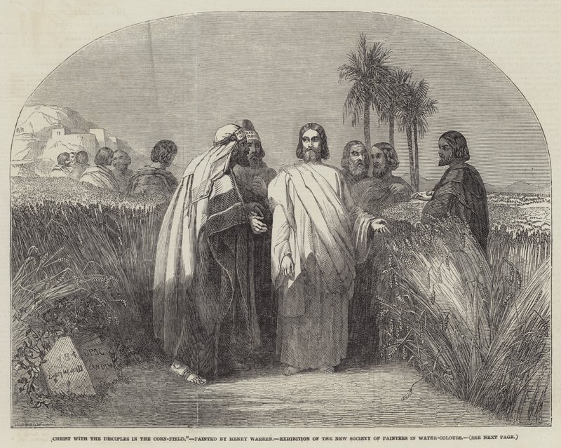 Christus mit den Jüngern im Kornfeld von Henry Warren