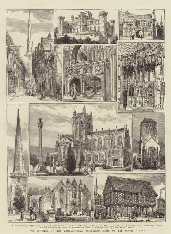 Der Kongress der Archäologischen Vereinigung, einige der besuchten Orte von Henry William Brewer