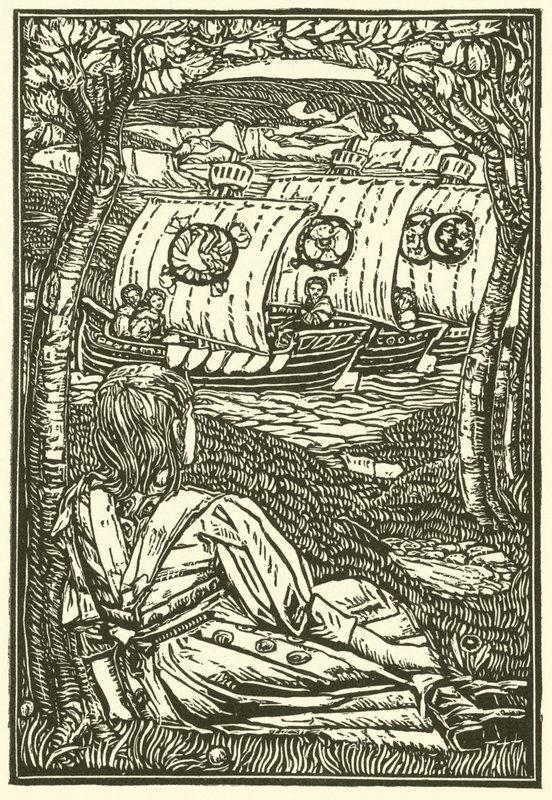 Aus einem Buch der Weihnachtslieder (Gravur) von Henry Payne