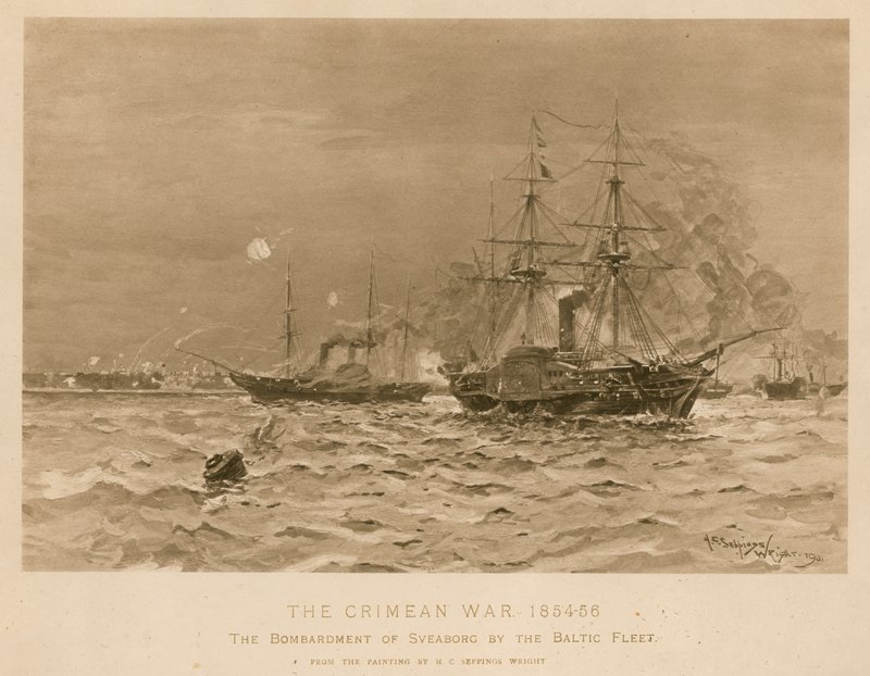 Bombardierung von Sveaborg durch die britische Ostseeflotte, Krimkrieg von Henry Charles Seppings Wright