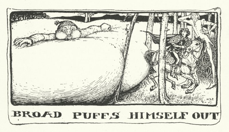 Broad bläst sich auf (Gravur) von Henry Justice Ford