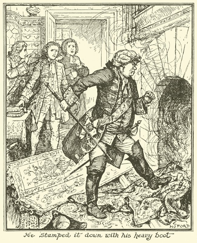 Er stampfte es mit seinem schweren Stiefel nieder von Henry Justice Ford