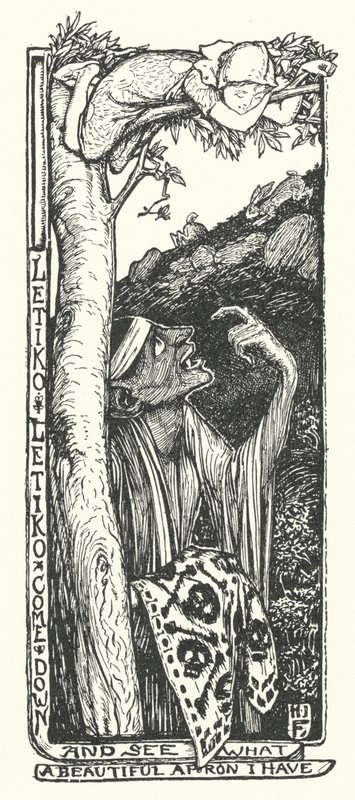 Letiko Letiko, komm herunter und sieh, was für eine schöne Schürze ich habe von Henry Justice Ford