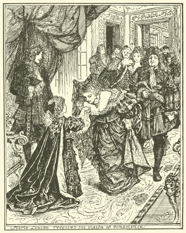 Marie Louise empfängt Beileidsbesuche von Henry Justice Ford