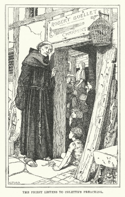 Der Priester hört Colettes Predigt zu von Henry Justice Ford