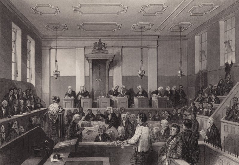 Zentrales Strafgericht, Old Bailey, London von Henry Melville