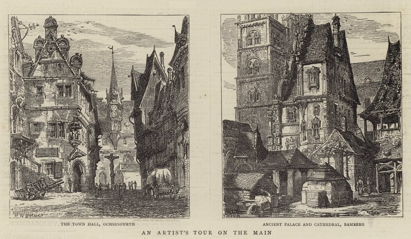 Eine Künstlerreise am Main von Henry William Brewer