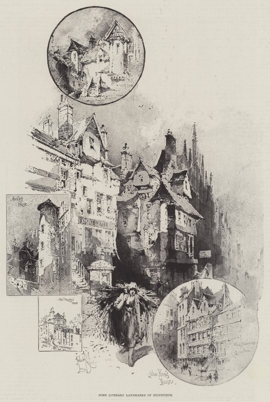 Einige literarische Wahrzeichen von Edinburgh von Herbert Railton