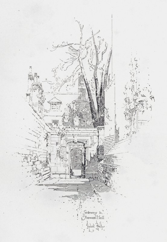 Tor zu Frewen Hall, Oxford von Herbert (after) Railton