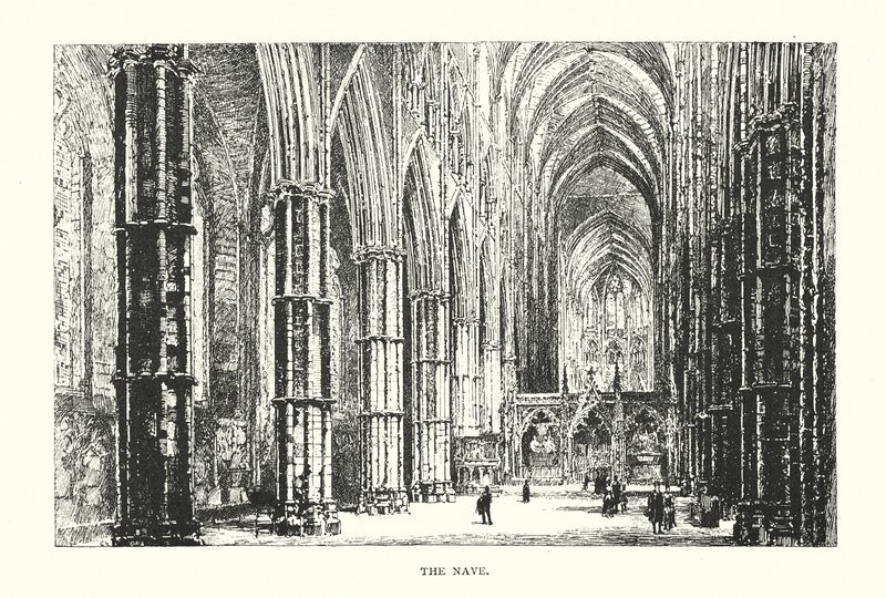 Das Innere des Kirchenschiffs von Herbert (after) Railton