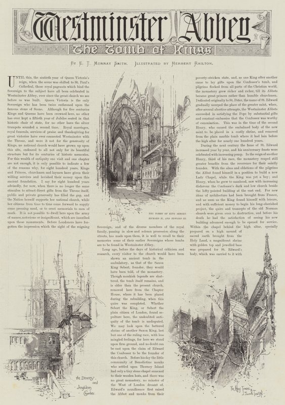 Westminster Abbey von Herbert Railton