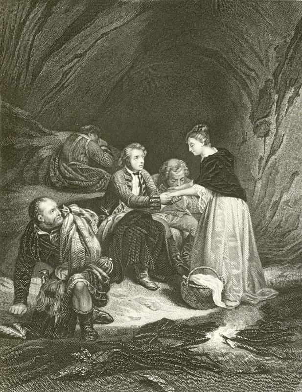 Charles Edward (der Prätendent) und Flora Macdonald von Hippolyte Delaroche