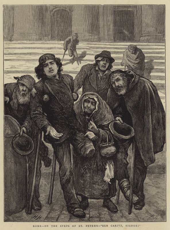 Rom, auf den Stufen von St. Peter