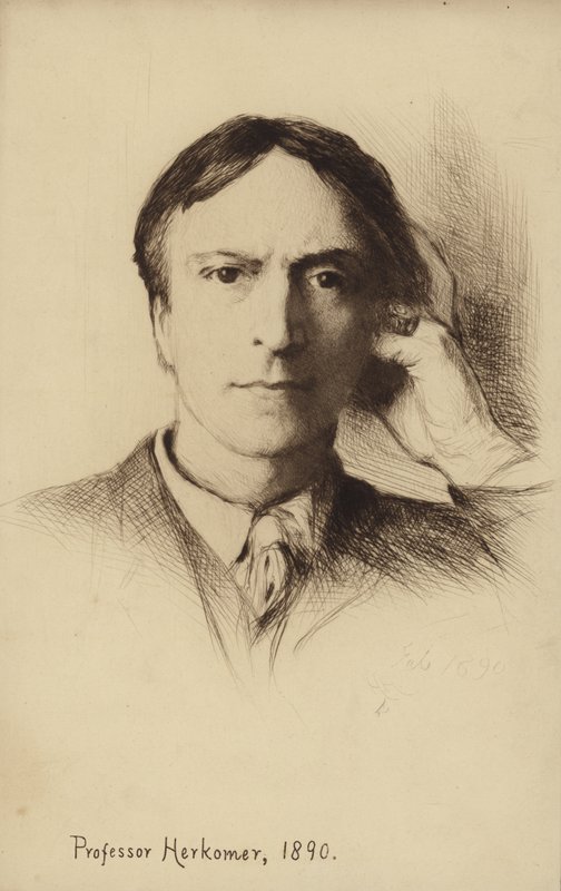 Selbstporträt des britischen Künstlers Hubert Herkomer von Hubert von Herkomer