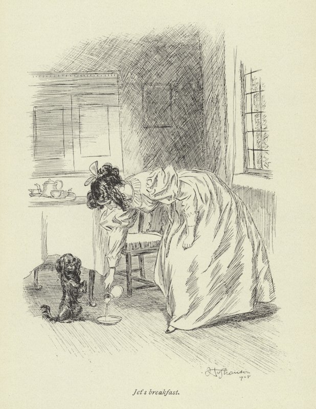Illustration für Amos Barton von George Eliot von Hugh Thomson