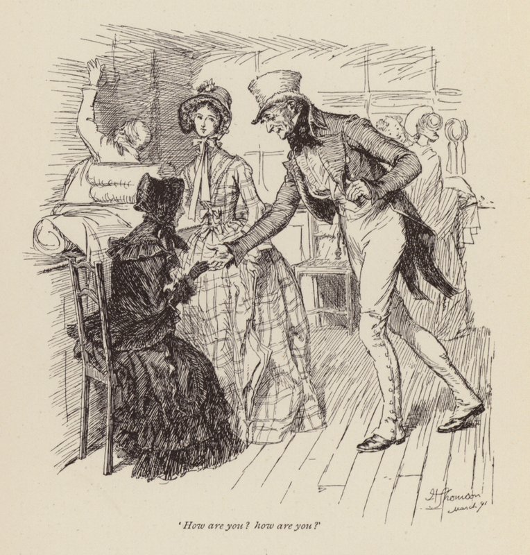 Illustration für Cranford von Mrs. Gaskell von Hugh Thomson