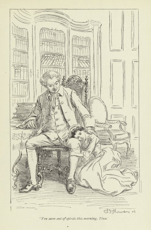 Illustration für Mr. Gilfils Liebesgeschichte von George Eliot von Hugh Thomson