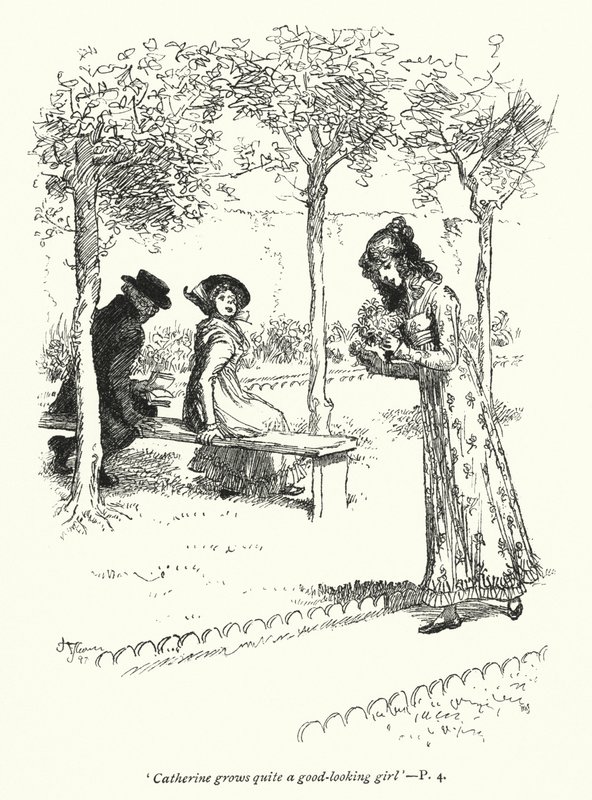 Illustration für Northanger Abbey von Jane Austen von Hugh Thomson