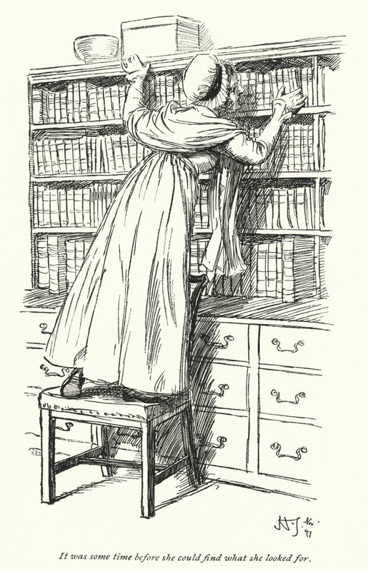 Illustration für Northanger Abbey von Jane Austen (Lithografie) von Hugh Thomson