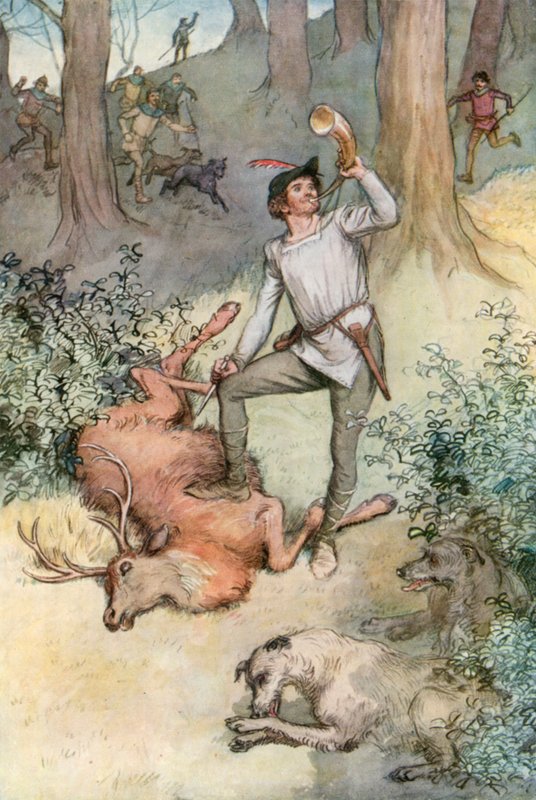 Illustration zu Shakespeares Wie es euch gefällt von Hugh Thomson
