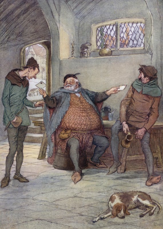 Illustration für Die lustigen Weiber von Windsor von Hugh Thomson