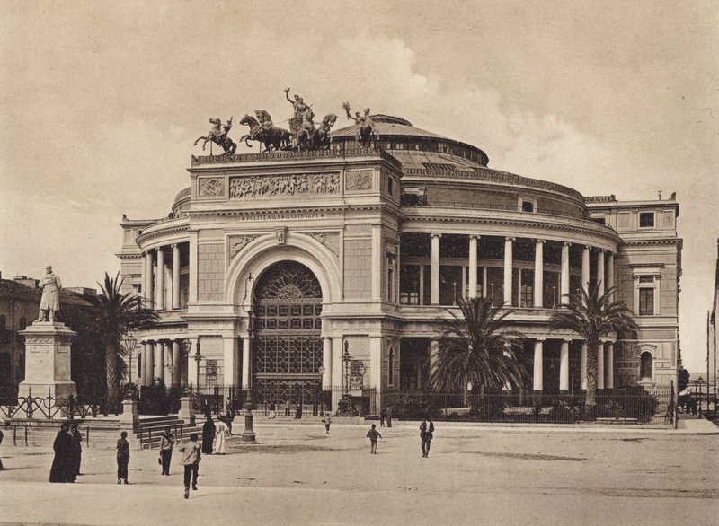 Sizilien: Politeama Garibaldi, Arch Damiani von Italian Photographer