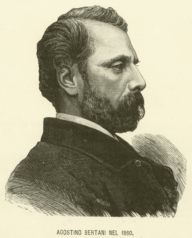 Agostino Bertani im Jahr 1860 (Gravur) von Italian School