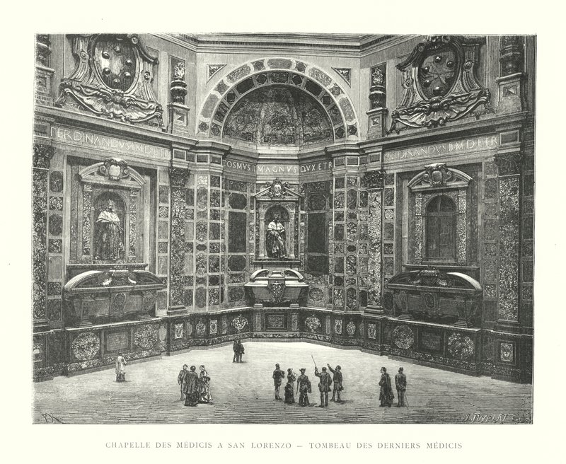 Medici-Kapelle in San Lorenzo, Grab der letzten Medici von Italian School